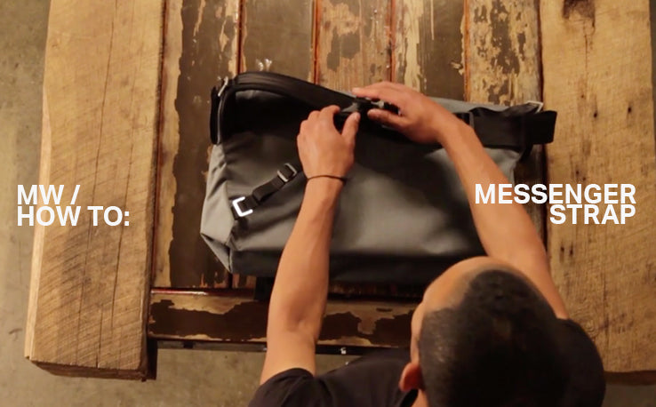 So geht's : Messenger Bag Riemenausrichtung ändern